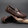 En Vivo Transfronterizo Tallas Grandes 45 46 47 Mocasines Más Vendidos Zapatos de Piel Genuina para Hombre Zapatos Casuales sin Cordones para Hombre Mocasines para Hombre
