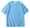Camiseta de Color Sólido con Cuello Redondo Estampada con Logo Publicidad Camisa Cultural Algodón Puro Hombro Caído Cuello Redondo Manga Corta Ropa de Trabajo Uniforme de Clase DIY