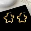Brincos de Tarraxa Estrela Prata Estilo Doce Cool Design de Nicho Minimalista Versátil para o Dia a Dia Elegante Luxo Leve Brincos de Alta Qualidade