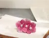 Pinza para el pelo de doble flor de perla dulce y fresca de verano, pinza de pico de pato lateral, accesorio para el pelo con vibra de chica playera