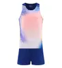 Ropa de atletismo y fitness para hombres y mujeres, chaleco para correr maratón, traje de entrenamiento de secado rápido, conjunto de competición A601602B607608