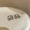 Pendientes de Lazo con Circonitas Estilo Primavera para Mujer, Selección Popular de Influencers, Elegantes Accesorios para Orejas de Moda Ins con un Toque de Lujo Ligero y de Alta Gama