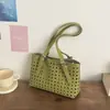 Bolsa Tote Vazada Exquisita de Shuai Mi Modelo Novo 2026 Bolsa Cesta de Férias Elegante de Ombro Único Sob o Braço Bolsa Mãe-Filha Tendência