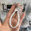 Cadena de Cristal Transparente con Cuentas Colgante para Auriculares Cadena Colgante Oso Cuentas Regalo para Estudiantes Accesorios de Joyería DIY Collar