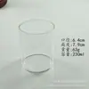 Taza Redonda de Vidrio Resistente a Altas Temperaturas, Vaso para Jugos, Vaso para Refrescos, Vaso Mezclador de Vidrio de Borosilicato Alto para Bebidas Frías para Restaurante, Copa de Cóctel