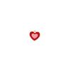 Directo de fábrica nuevo color contraste color pequeño corazón amor lindo joyería aleación accesorios colgante versión coreana de la explosión