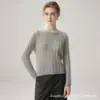 Nuevo Suéter de Terciopelo y Cachemira para Mujer Otoño/Invierno, Camisa Básica de Manga Larga con Cuello Redondo, Suéter de Punto Trenzado Vintage