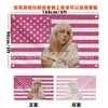 Bandera de Billie Eilish América Banner Rosa Tapiz Bandera de Billie Eilish