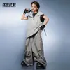 Roupas da Moda Street Dance para Crianças Hip-Hop Hiphop Conjunto de Rua Meninos e Meninas Marca da Moda Colete com Capuz Roupas de Performance de Verão