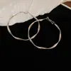 Pendientes Redondos de Cruz con Diamantes Incrustados de Aguja de Plata Europeos y Americanos Exagerados Accesibles Lujo Pendientes de Gama Alta de Moda Pendientes de Diseño Personalizado para Mujeres