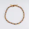 Collar con Cuentas de Piedra Ojo de Tigre Natural Estilo Melard Transfronterizo Perla de Cristal Accesorios para Mujer Collar de Clavícula de Alta Gama