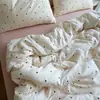 Conjunto de Cama de Gaze Dupla Camada 100% Algodão Classe A Quatro Peças Conjunto de Capa de Edredom de Algodão Puro Lençol de Cama Conjunto de Três Peças Conjunto de Roupa de Cama
