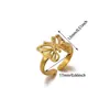 Colección de Anillos de Acero de Titanio Transfronteriza, Diseño de Nicho, Anillos de Alta Gama para Mujer, Anillos Ligeros de Lujo para el Dedo Índice, Joyería de Acero Inoxidable al por Mayor