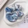 Goma para el pelo satinada pintada al óleo para mujer, elegante nuevo sujetaponyó estilo francés, accesorio de alta gama