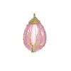Colar de Pedras Semi-Preciosas Amethysto com Pingente em Forma de Gota Envolto em Seda, Tecido à Mão, Venda Quente Transfronteiriça, Joias para Atacado