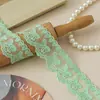 Pinza para el pelo con lazo suave de doble cara colorido de 4 cm de ancho, malla de bordado soluble en agua de seda de leche, accesorios para juguetes