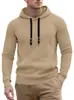 Ropa para Hombre Top Jacquard Talla EU Amazon Primavera Otoño Nuevo Casual Holgado Deportivo Color Sólido Sudadera con Capucha