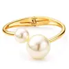 Shein Europeo y Americano Joyería Transfronteriza Ins Pulsera Irregular Plegada de Aleación con Gota de Agua Cruz Perlas Conjunto para Mujer