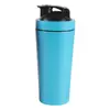 Comercio exterior para vaso agitador de una sola capa, vaso mezclador de batidos de proteína para fitness, gran capacidad, acero inoxidable, vaso de agua deportivo