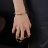 Pulsera Transfronteriza Ojo del Diablo de Acero de Titanio que No se Desvanece para Hombres, Pulsera de Moda Hip-Hop Punk para Mujeres, Accesorio de Lujo Ligero de Gama Alta
