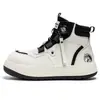Zapatos Deportivos Casuales de Caña Alta con Hebilla Giratoria Sin Cordones, Novedad Otoño e Invierno para Hombre, Tallas Grandes, Suela Gruesa, Tendencia Callejera, Zapatos para Hombre