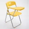 Cadeira de treinamento dobrável com prancheta, banqueta para conferências para estudantes, instituição de ensino e treinamento, com prancheta, estrutura integrada de plástico e aço