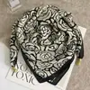 Bufanda de Seda Estilo Coreano con Hebilla Magnética para Mujer, Bufanda Cuadrada Delgada, Bufanda de Invierno con Colgante, Decoración para Cuello, Moda Versátil, Protector de Cuello, Venta al por Mayor