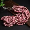 Cadena de Grava Perforada Blanca Amarilla Morada Rosa Cristal Grava Cuentas Sueltas Hecho a Mano DIY Collar Pulsera Pasador Accesorios Árbol del Dinero