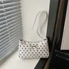 Bolsa simples de axila para mulheres, nova bolsa de ombro da moda de bolinhas 2026, bolsa de mão bordada para o dia a dia, bolsa tote personalizada