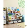 Estantería para niños, estante para libros ilustrados para el hogar, rincón de lectura, estante móvil para almacenamiento de juguetes, estantería simple para bebés, estante de almacenamiento, de pie