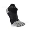 Calcetines profesionales de cinco dedos para correr, calcetines de dedos divididos para deportes al aire libre, protección de talón de corte bajo, calcetines antiampollas para senderismo y maratón