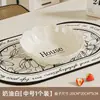 Plato de Hueso Estilo Crema, Lujo Accesible y Plato Pequeño de Aspecto Elevado, Sala de Estar del Hogar Mesa de Comedor, Plato de Frutas, Plato para Bocadillos, Plato para Bocadillos