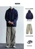 Marca de Moda Japonesa Outono 2024 Novo Suéter Pulôver Masculino Malha Solta Camisa Jaqueta Casual