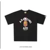 Camiseta de manga corta Bape estilo coreano transfronteriza, nueva co-marca Sanrio, caricatura linda, corte holgado, al por mayor