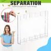 Porta popotes acrílico transfronterizo al por mayor Vajilla Caja de almacenamiento transparente Estante de exhibición para colgar en la pared del gabinete