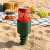 Porta-copos de praia e gramado 3D personalizado parafusável fácil de puxar transfronteiriço