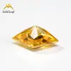Diamante de circonita de oro piedra suelta Wuzhou fuente de gemas fábrica mayorista gema de circonita cúbica incrustación DIY