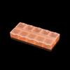 Multicolor 10 Paquetes Caja de Plástico Transparente Tapa de Apertura Independiente Caja Cuadrada Caja de Almacenamiento para Joyería Aretes Accesorios Caja de Almacenamiento