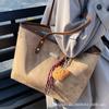 Bolsa Casual de Gran Capacidad para Mujer 2024 Nueva Bolsa de Lona Versátil Bolsa de Hombro para Clase/Trabajo Bolso Tote de Alta Gama
