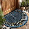 Tapetes de Chão Semicirculares Americanos para Entradas, Tapetes de Porta Resistentes a Manchas, Tapetes Decorativos Retrô de Fácil Cuidado - Amazon Temu Dropshipping