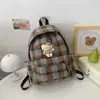 Mochila Bordada Estampa de Leopardo Retro Fofa Transfronteiriça para Mulheres 2025 Nova Nicho Alta Qualidade Grande Capacidade