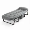 Cama plegable para siesta en la oficina, silla reclinable para siestas, catre plegable simple individual, ideal para turnos nocturnos, y una cama de acompañante para hospital