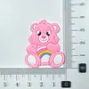 Nuevo Dibujo Animado Oso Lindo Sentado Accesorios de Goma Suave DIY Funda para Teléfono Móvil Taza de Agua Pantuflas de Algodón Parche de Plástico ABS