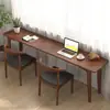 Escritorio ultradelgado 30 cm madera maciza estudiante hogar apartamento pequeño dormitorio mesa larga estrecha balcón ventanal banco de trabajo lujo ligero