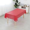 Vendas Diretas da Fábrica Toalha de Mesa Descartável Cor Pura Transfronteiriça Cor Pura Retangular Plástico Festa Peva Toalha de Mesa Personalizada com Amostras