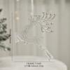 Decoraciones de Navidad Colgante para árbol de Navidad Tira de hielo transparente para Navidad Cono de hielo Borde de hielo Piezas colgantes Copo de nieve de Navidad Adornos de ciervo