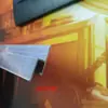 Borde de quilla de techo de película blanda presión de imagen en techo sin marco caja de luz de película blanda perfil de tira de tarjeta canto de borde