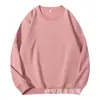Sudadera de Algodón Puro con Cuello Redondo para Hombre, Estilo Primavera y Otoño, Ropa de Otoño para Hombre de Color Sólido, Chaqueta Casual Americana para Hombre, Peso Alto para Otoño