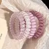 Diadema para el Pelo tipo Cordón de Teléfono Coreano, Alta Elasticidad, Goma Elástica sin Marcas y Duradera, Goma para el Pelo de Mujer, Goma Elegante para el Pelo, Goma para el Pelo, Accesorios para el Cabello