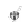 Copo de molho de aço inoxidável 304 transfronteiriço com alça prato de molho copo de molho para bife copo criativo de molho de tomate balde prato para mergulho
